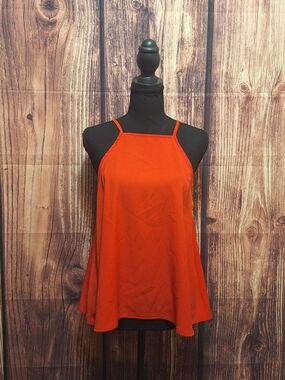 bp Bright Red Halter-Style Swing Tank Top Sizr Small